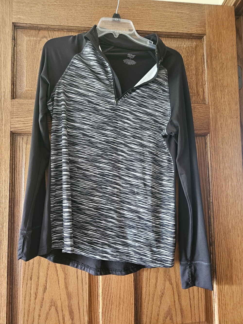 Zone Pro Black Performance Top with White Logo